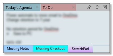 I group two sticky notes for work