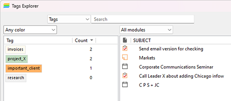 Simplified tag management